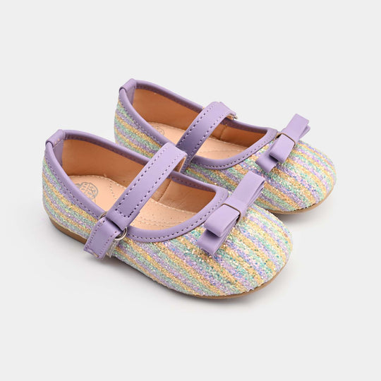 Girls Pumps 11-85-Purple