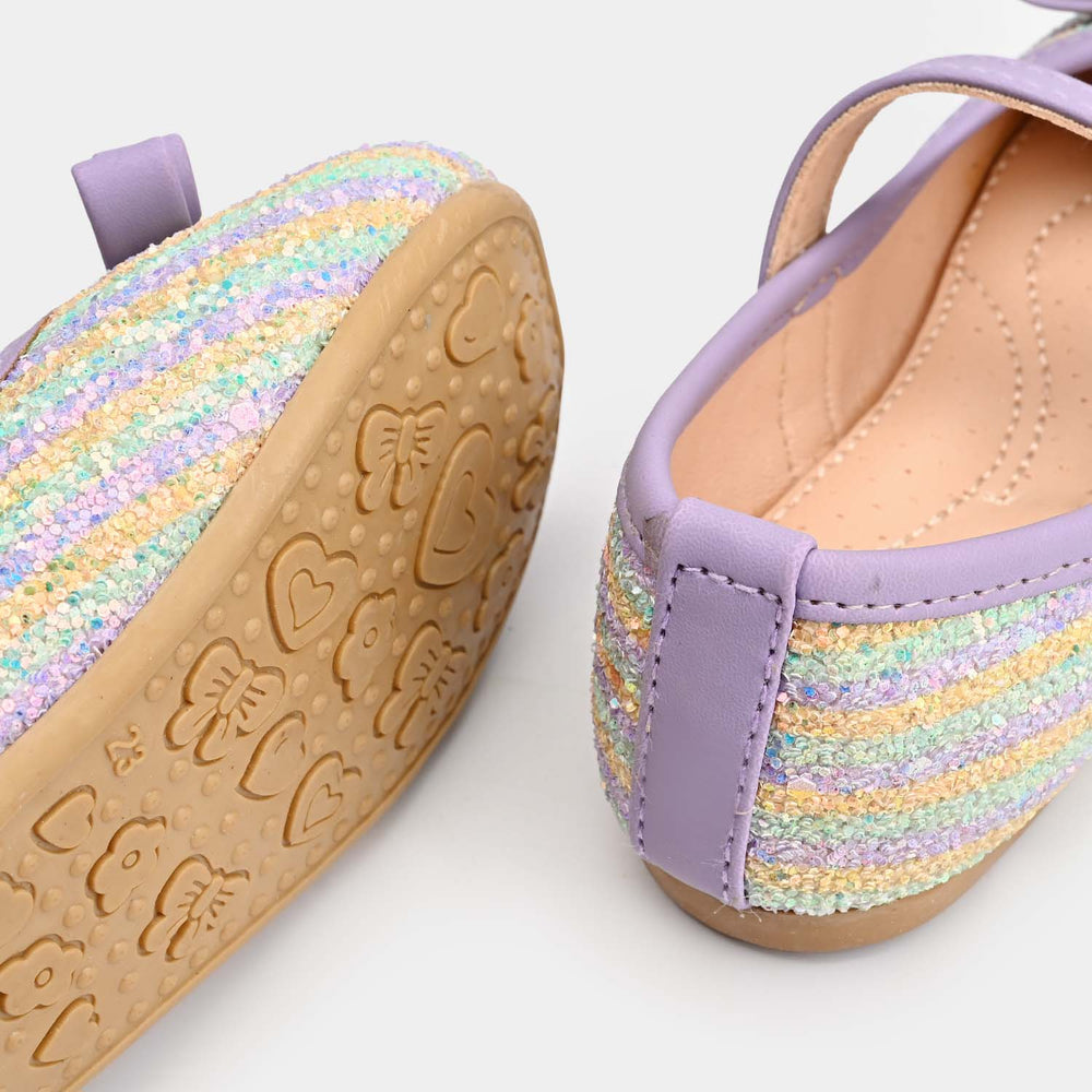 Girls Pumps 11-85-Purple