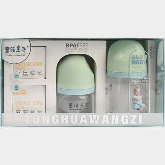 Glass Feeding Bottle Set 0m+/80/160ml