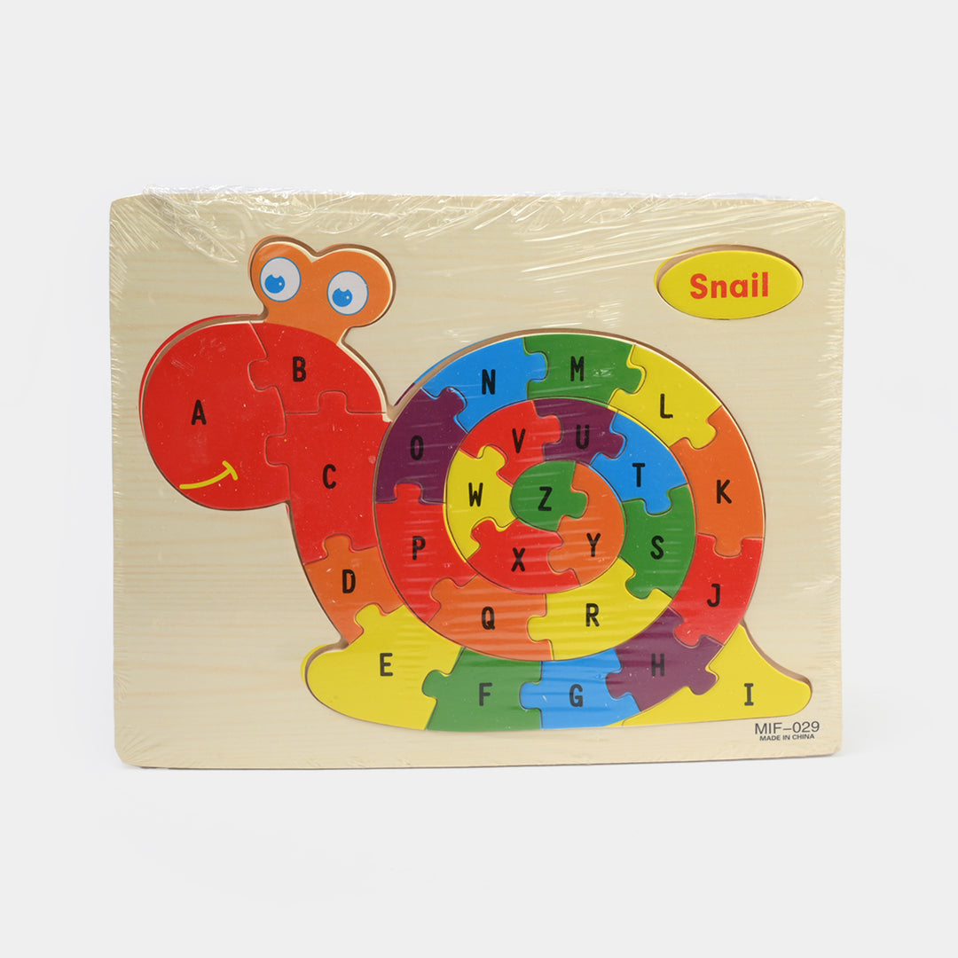 Educational Wood Puzzle Sheet For Kids