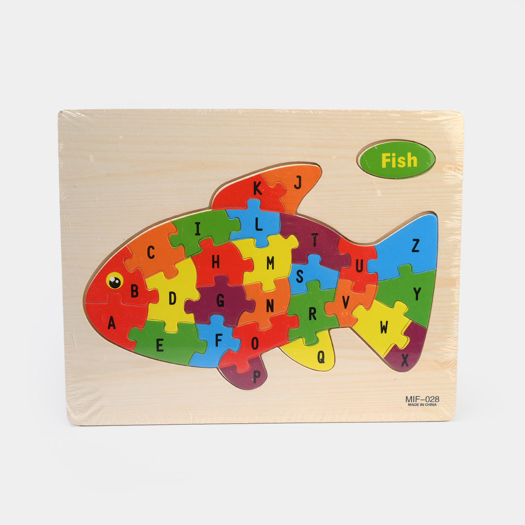 Educational Wood Puzzle Sheet For Kids