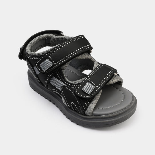 Boys Sandal 211-02-Grey/Black