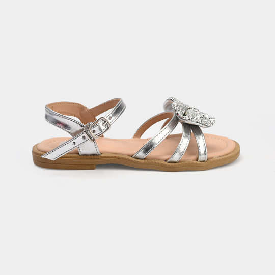 Girls Sandal 222-1-SILVER