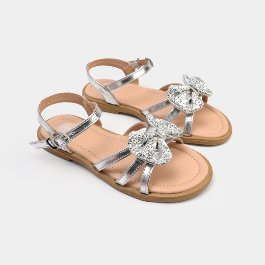 Girls Sandal 222-1-SILVER