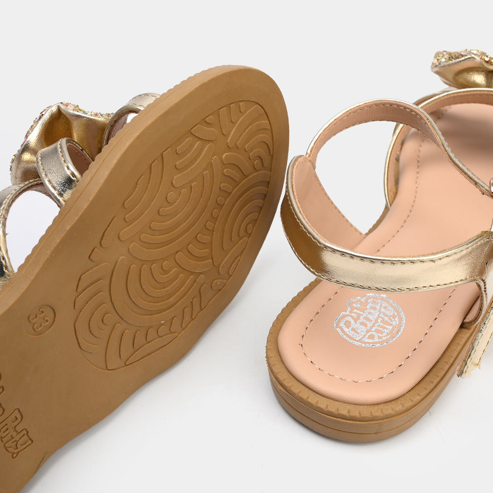 Girls Sandal 222-1-Golden