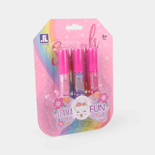 Llama Fun Lip-gloss Set of 3