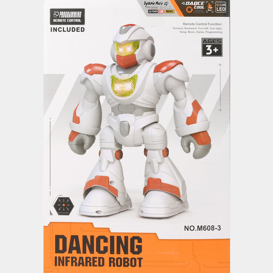 Remote Control Robot Dancing with LED Lights and Music