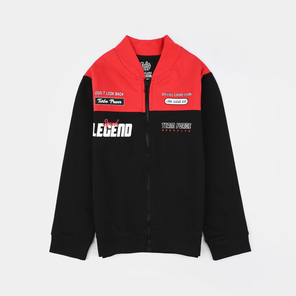 Boys Jersey/Terry 2 Piece Suit Team Force-Back/Red