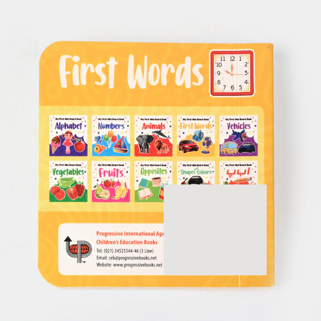 My First Mini Word Board Book For Kids (BB-01)