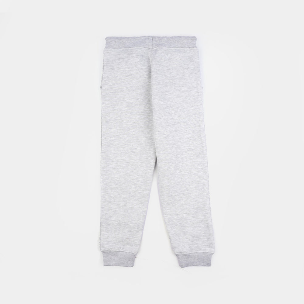 Boys Fleece 2 Piece Suit Ready To Hoop-Htr Grey