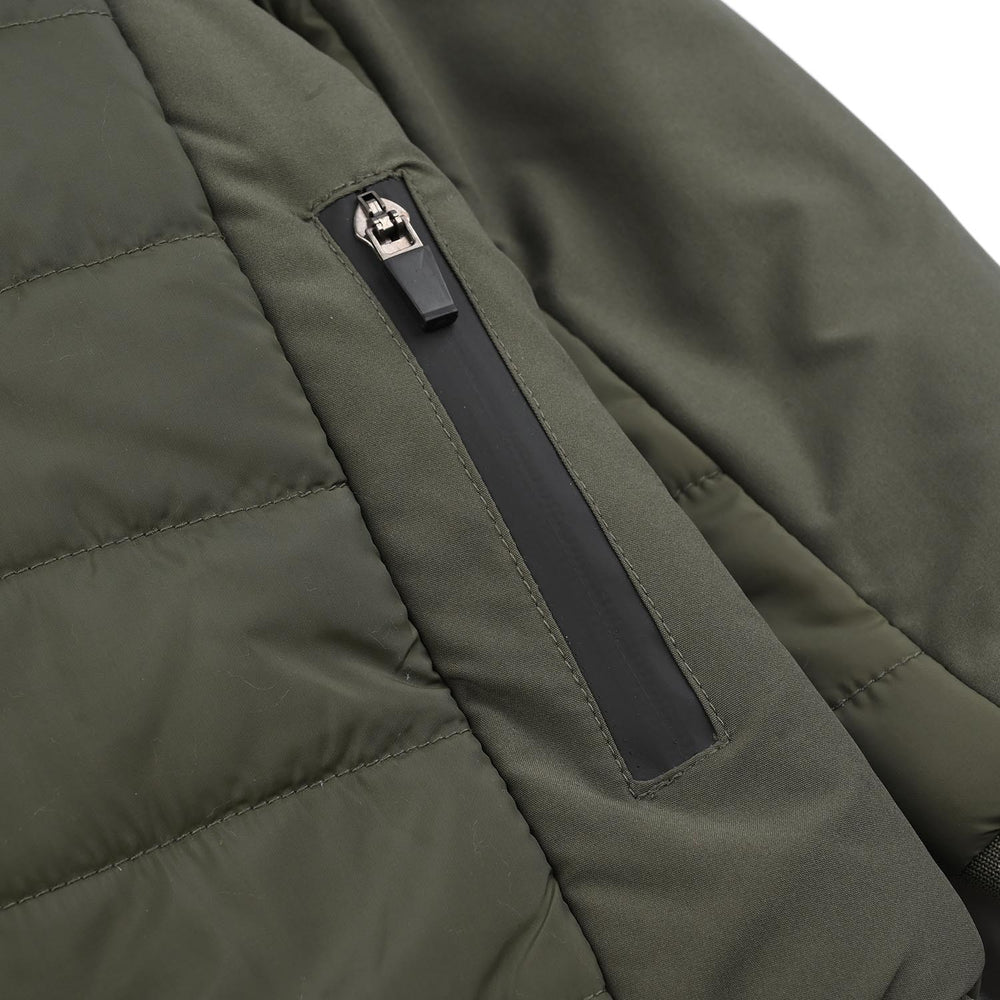 Boys Quilted Jacket F/S Believe in yourself-Olive