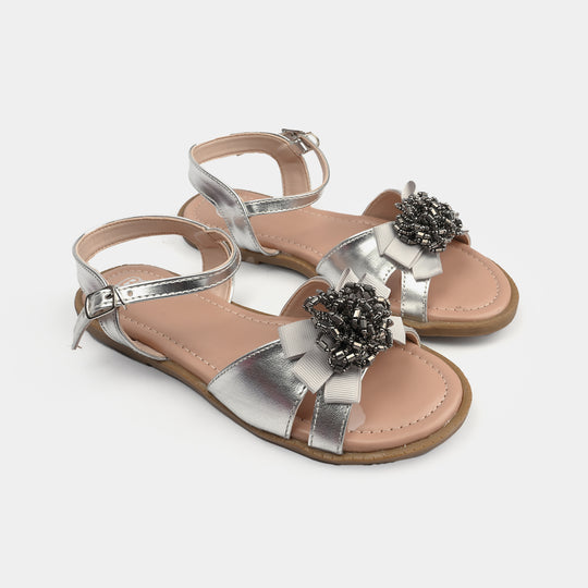 Girls Sandal 1338-SILVER