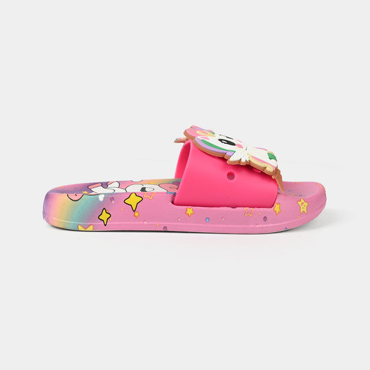 Girls Slippers 2208-B10-Fuchsia