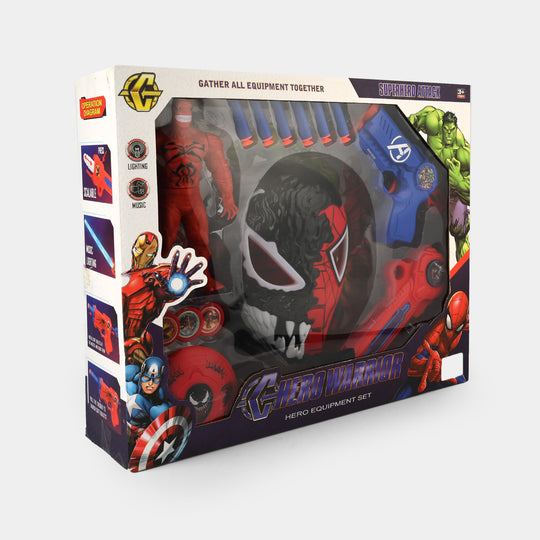 Eva Soft Bullet Launcher With Mask Play Set For Kids