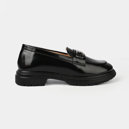 Girls Loafer ZP-071-BLACK