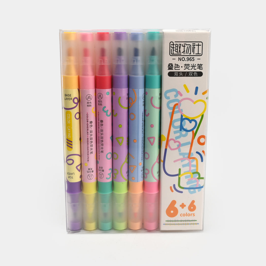 Cute Shape Highlighter Set | 6Pcs