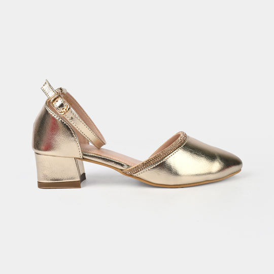 Girls Pumps Heels ZP-058-GOLDEN