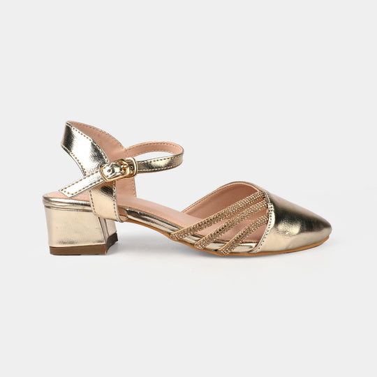 Girls Pumps Heels ZP-057-GOLDEN