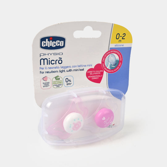 Chicco Physio Micro Silicone Pacifier (0-2 Months)