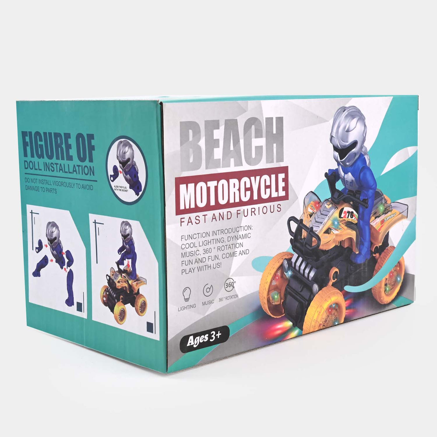Beach Motorcycle With Music & Light For Kids