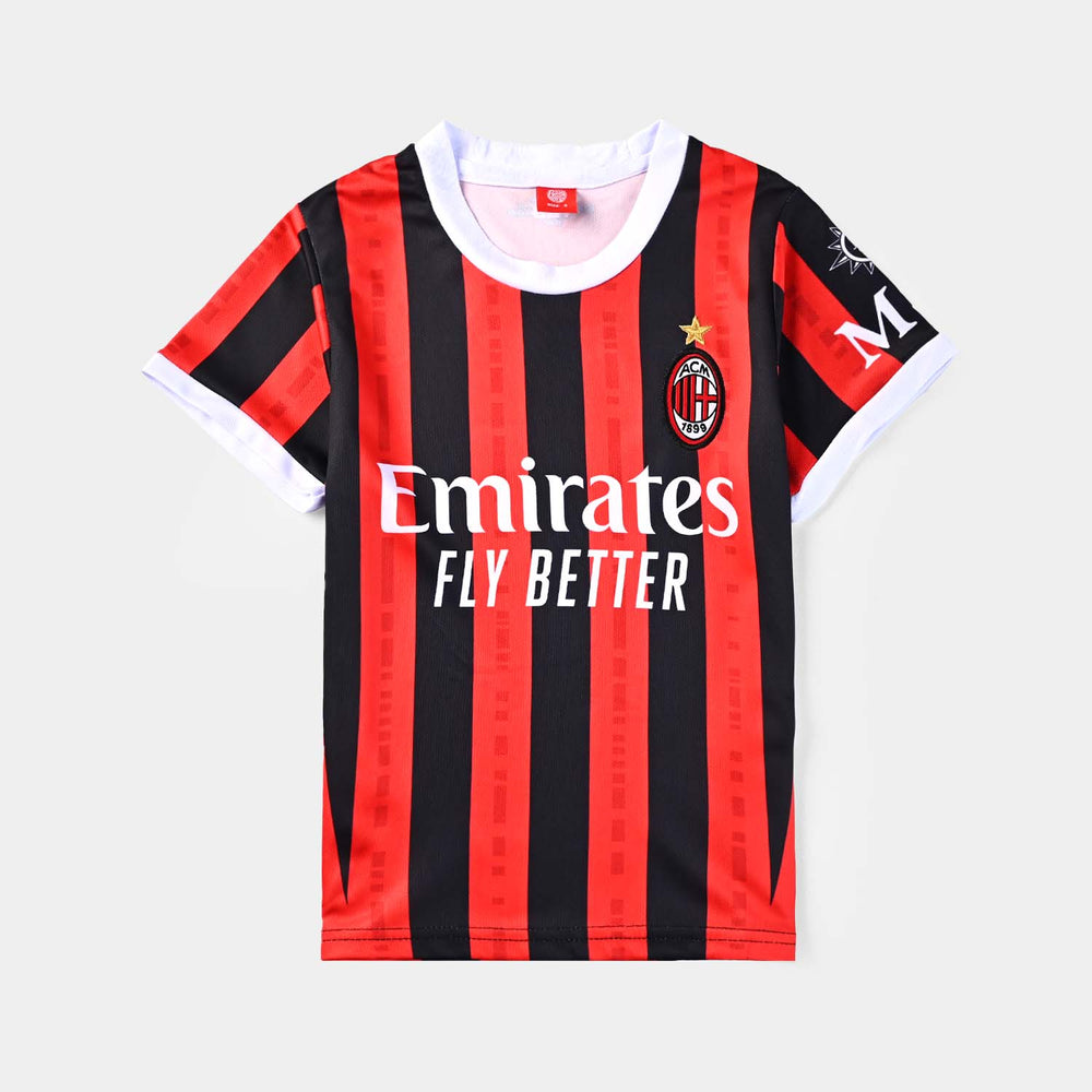 Boys Polyester Sports Suit -Red