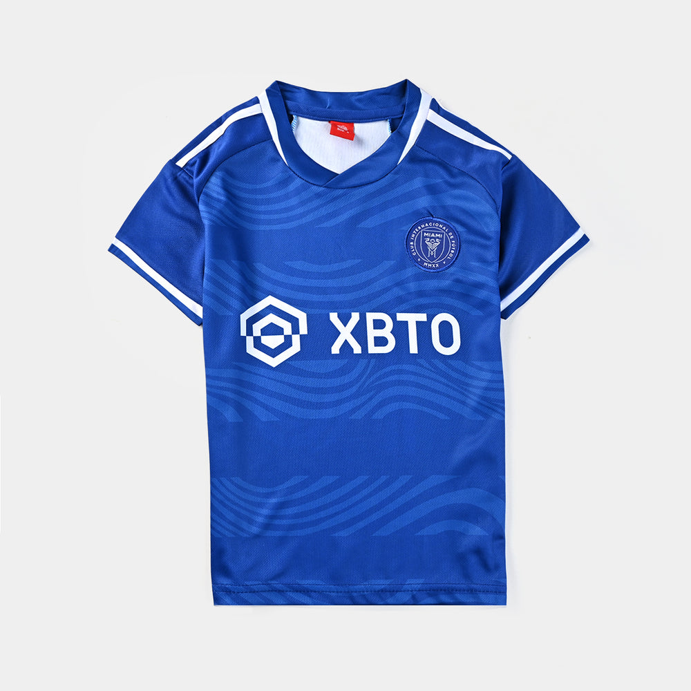 Boys Polyester Sports Suit -Blue