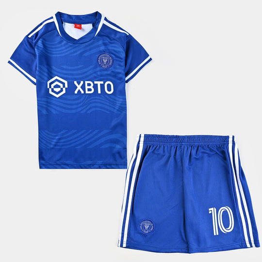 Boys Polyester Sports Suit -Blue