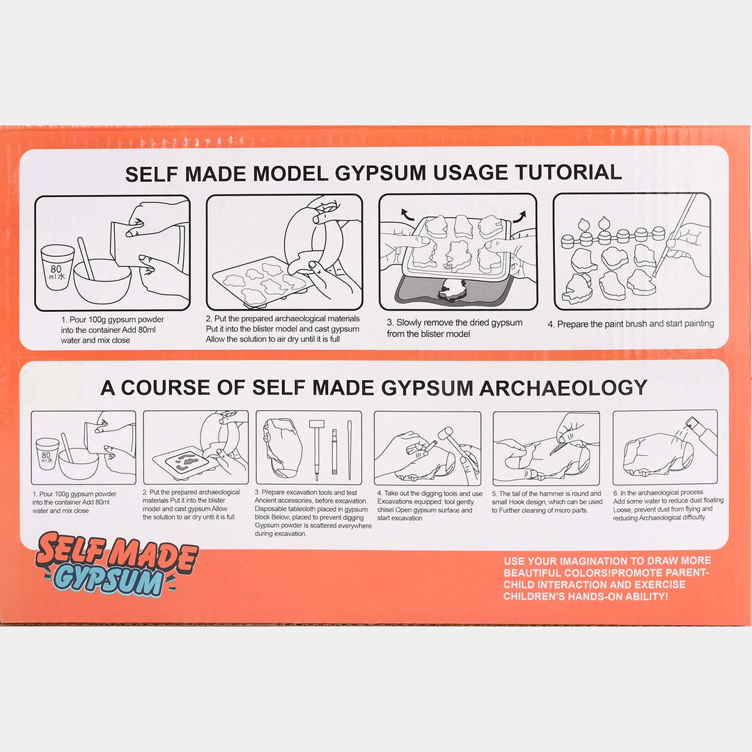 DIY Gypsum Racing Car Model Kit For Kids