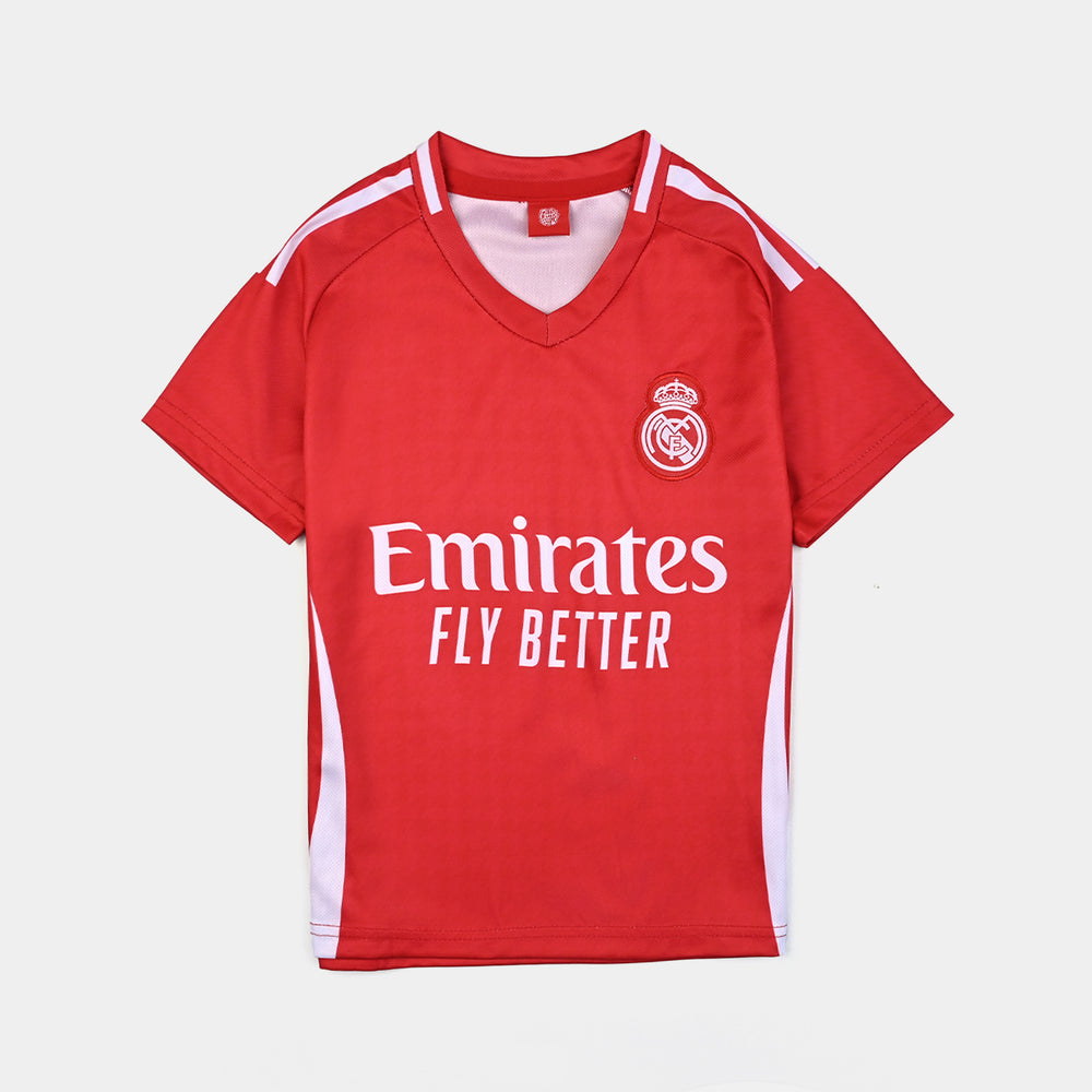 Boys Polyester Sports Suit -Red