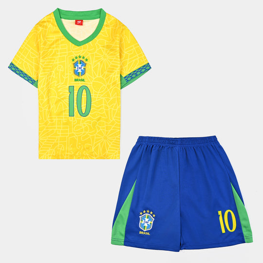 Boys Polyester Sports Suit -Yellow