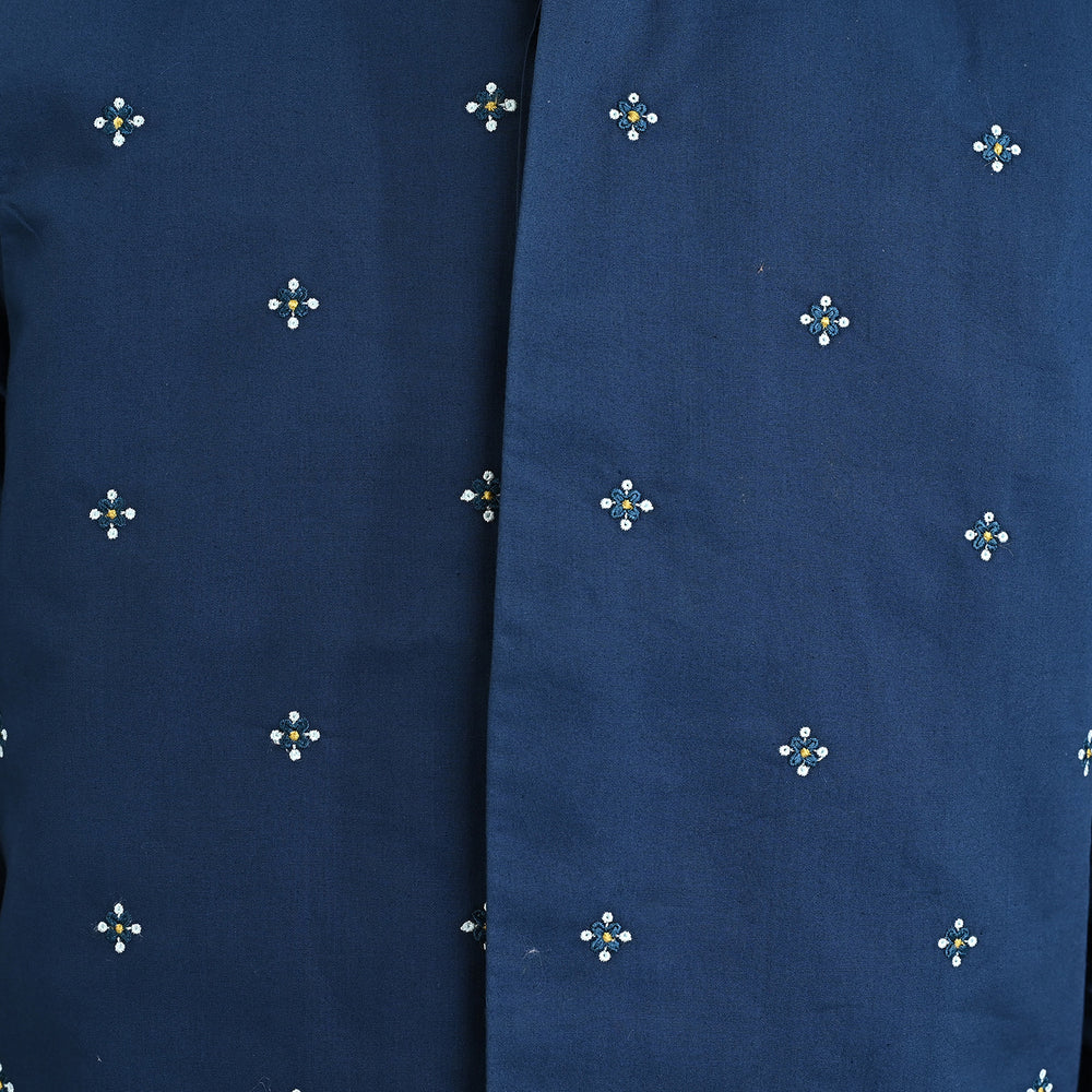 Boys Cotton Poplin 3 Piece Suit (Chin Funk)-T/Blue