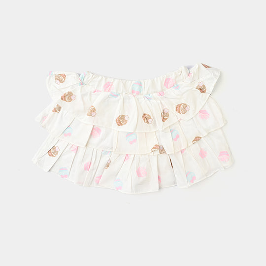 Infant Girls Cotton Interlock Suit-Pink/White