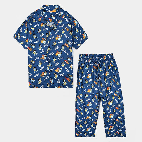 Boys Viscose Nightwear Bluey-Blue