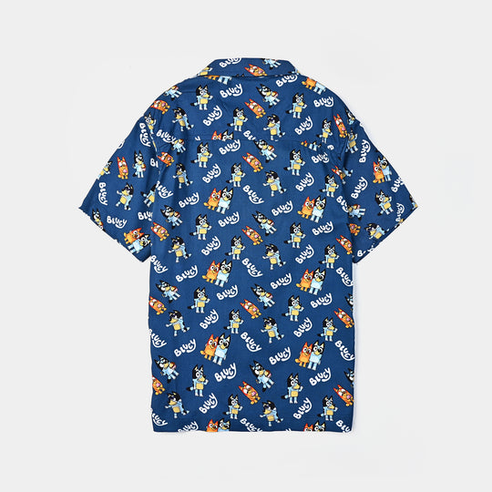 Boys Viscose Nightwear Bluey-Blue
