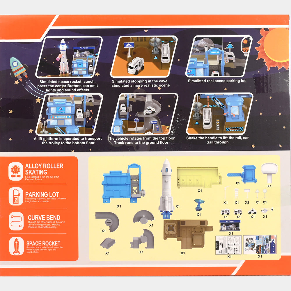 Interactive Space Station Track Set For Kids