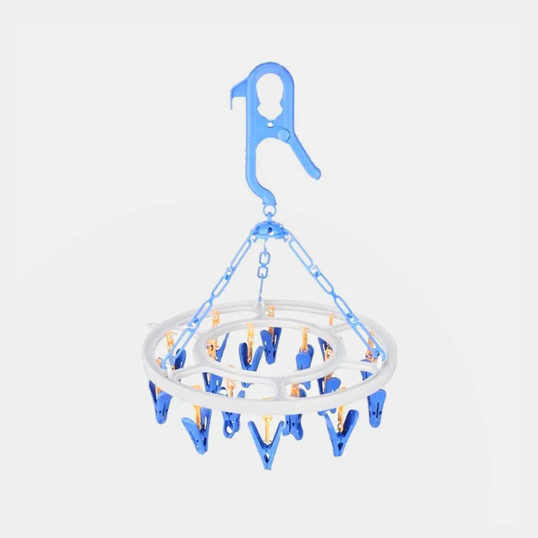 Baby Clothes Drying Hanger With Multiple Clips