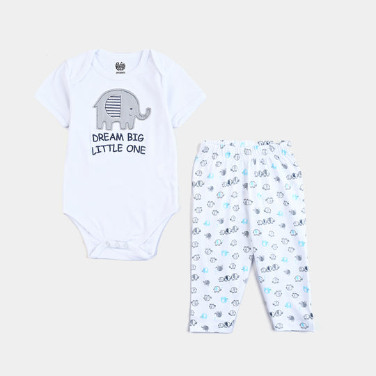 Infant Boys Cotton Interlock 6 Piece Se-S.White