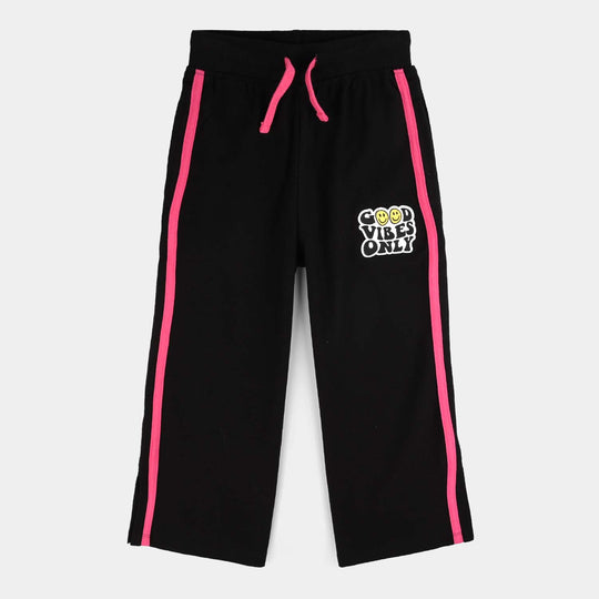 Girls Jersey/Terry Pyjama Good Vibes Only-Jet Black