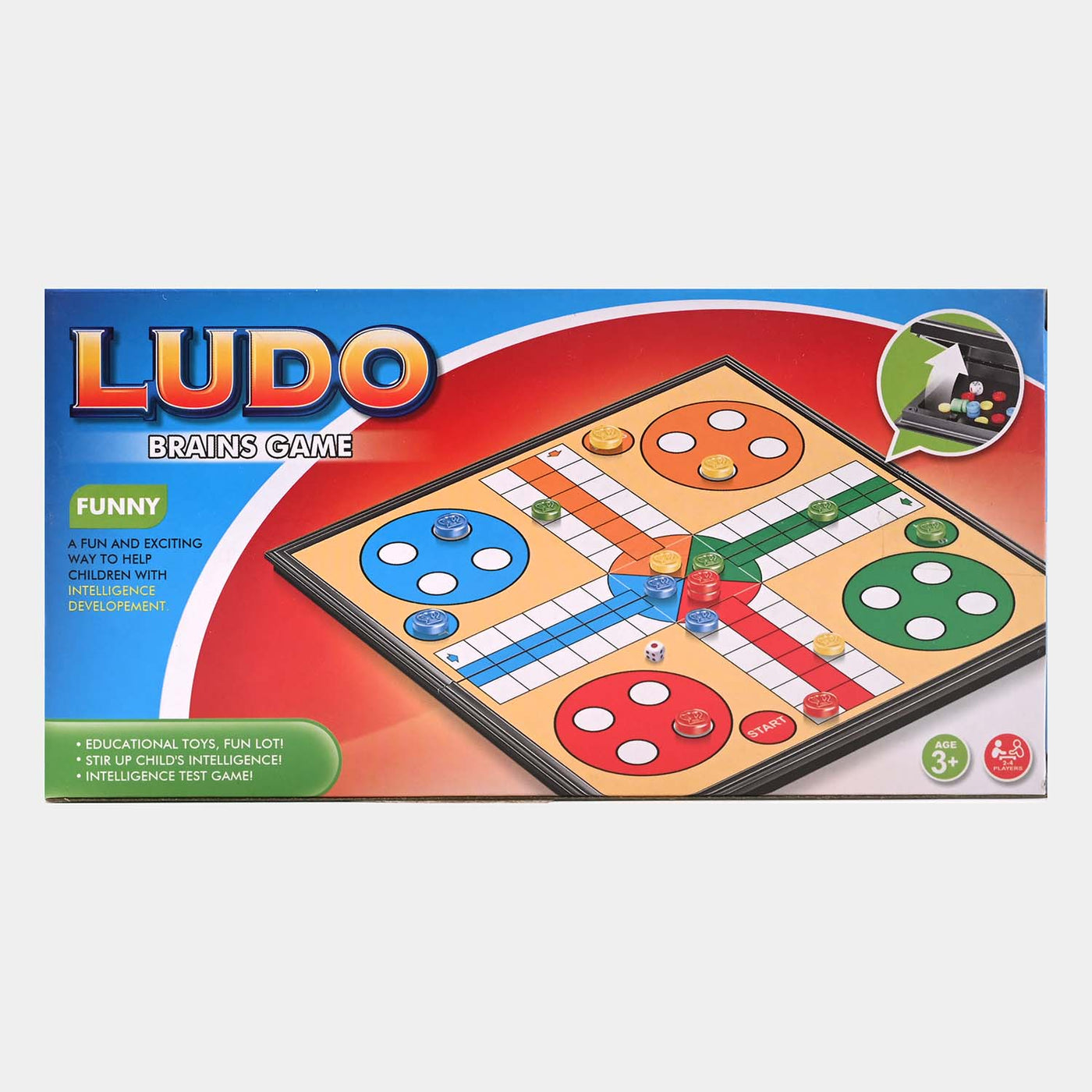 Childs Intelligence Magnetic Ludo Game