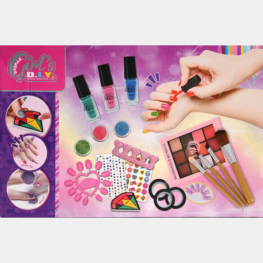 Deluxe Nail Art Salon Set – Kids Makeup & Nail Art Kit
