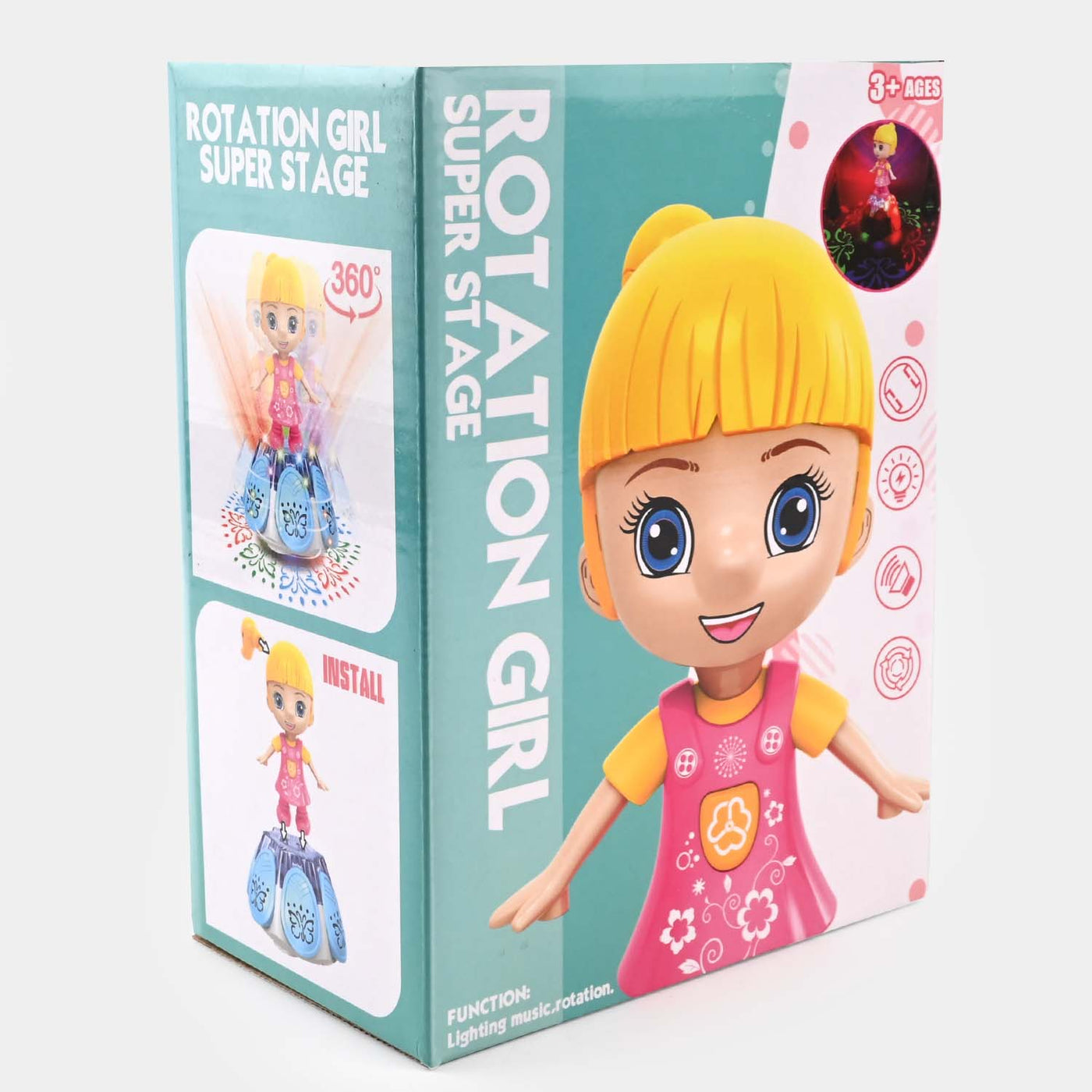 Electric Rotation Doll With Light & Music