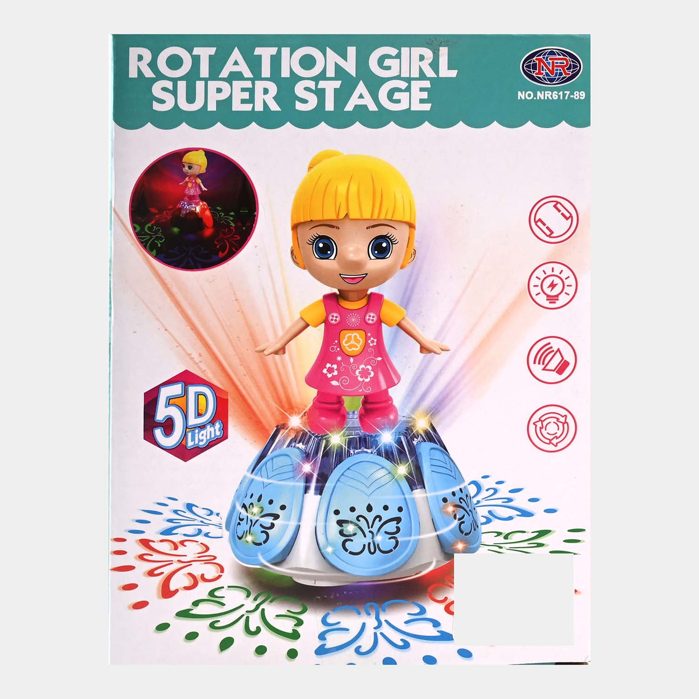 Electric Rotation Doll With Light & Music