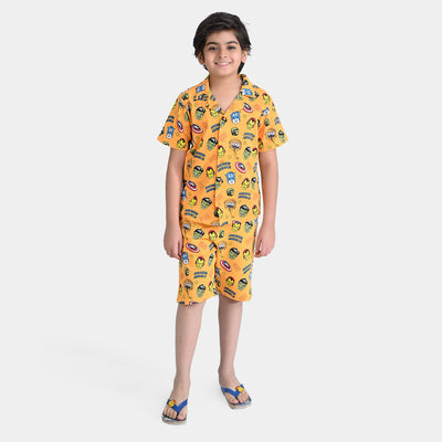 Boys Jersey/Terry 2 Piece Suit Printed-Citrus