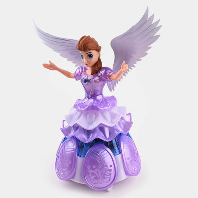 Electric Rotating Pretty Girl With Light & Music Toy