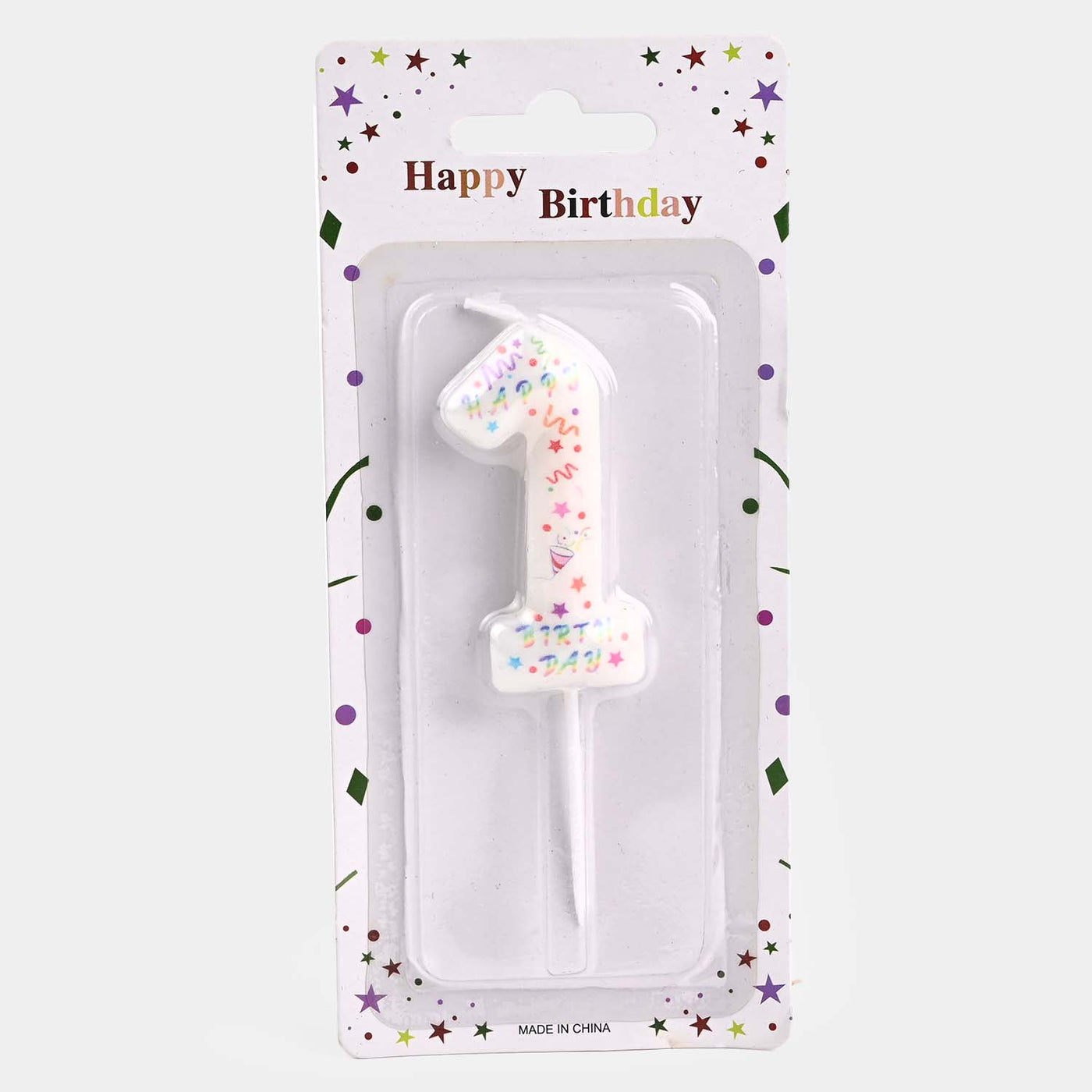 Party Number Candles Digital Cake Topper