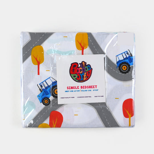 Kids Single Bed Sheet with Pillow