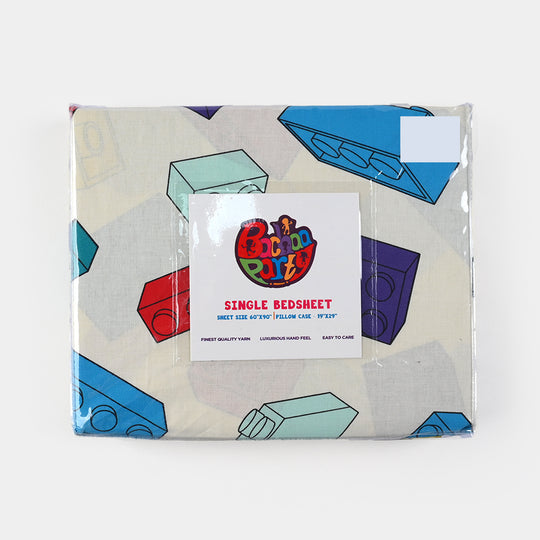Kids Single Bed Sheet with Pillow