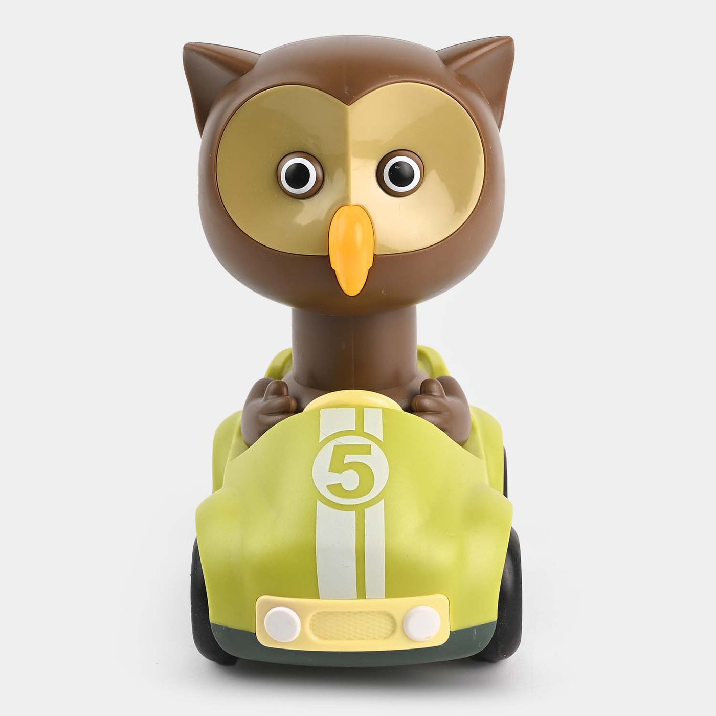 Four-Wheel Cartoon Car With Owl Toy