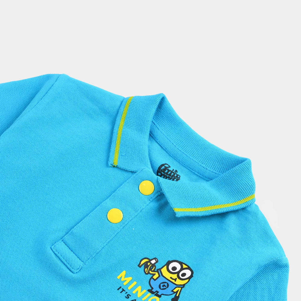 Infant Boys Jumbo Pique Polo-Haw Ocean