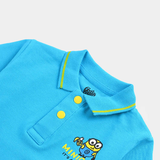 Infant Boys Jumbo Pique Polo-Haw Ocean